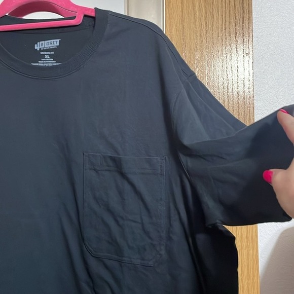 40 Grit Duluth Trading Co Standard Fit XL black short sleeve Tshirt chest pocket - Picture 4 of 10